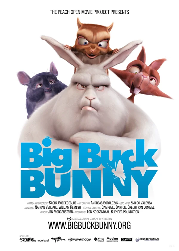 Официальный постер Big Buck Bunny